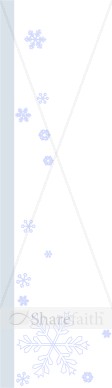 Snowflake and Blue Line Page Side