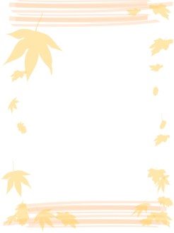 Falling Maple Leaf Autumn Frame