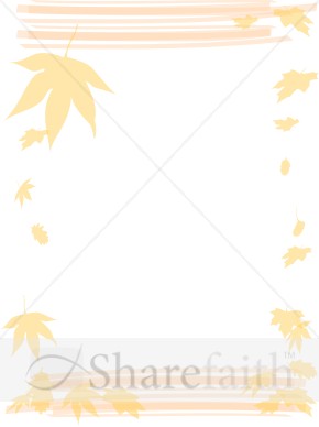 Falling Maple Leaf Autumn Frame