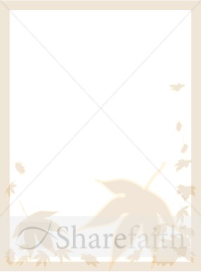 Fall Leaves Blank Bulletin