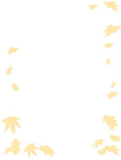October Leaves Frame