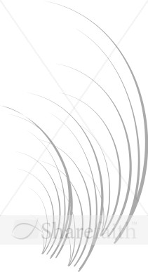 Sketched Grass Accent