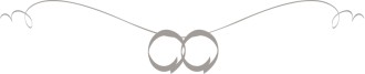 Abstract Wedding Bands Hung on String