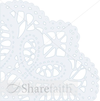 Corner Doily Decoration