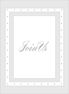 Join Us Script in Gray frame