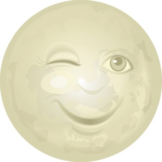 Man in the Moon Winking