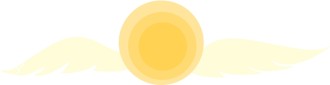 Sun with Angel Wings