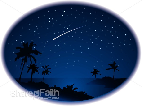 Shooting Star Over Ocean