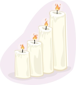 Four Altar Candles