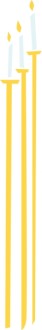 Worship Candles on Tall Stems