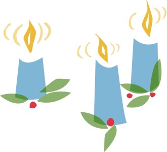 Candles and Holly