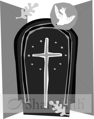 Black And White Cross And Dove