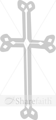 Gray Cross with White Cross Inside