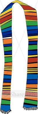 Multi Colored Stole