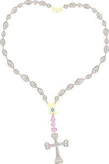Heart Shaped Cross Necklace