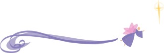 Stylized Purple Swirl Angel with Cross