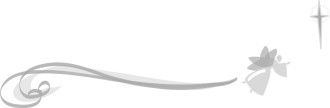 Stylized Gray Swirl Angel with Cross