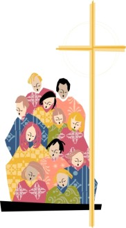 Colorful Singing Choir