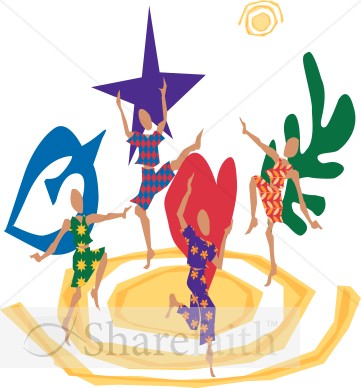 Multicolor Joyful Symbols