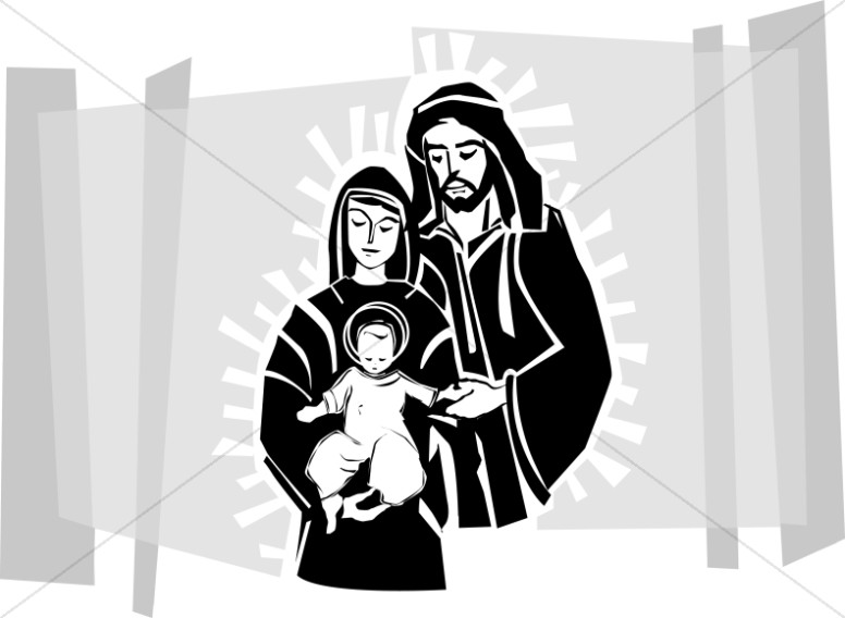 free clip art holy family of jesus mary and joseph - photo #37
