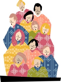 Multiple Colored Choir Robes