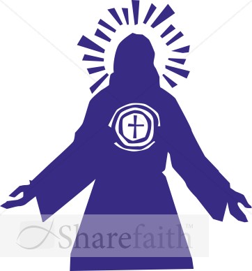 Jesus with Cross Symbol