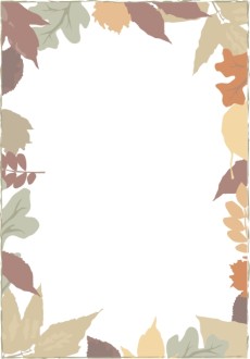 Fall Leaves Frame