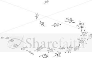 Simple Leaves Blowing in wind