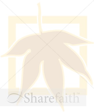 Autumn Maple Leaf in Frame
