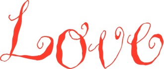 Red Rustic Love Script