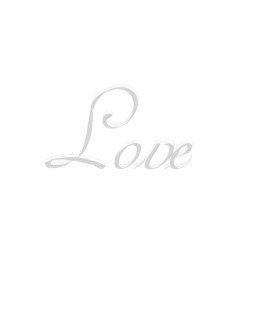 Elegant Gray Love Script