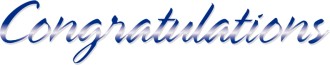 Gleaming Purple Congratulations Script