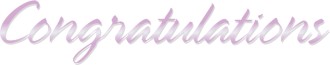Gleaming Pink Congratulations