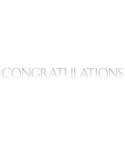 Block Letter Congratulations with Fade