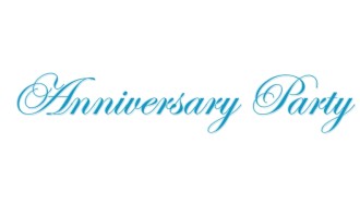 Elegant Blue Anniversary Party wordart