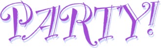 Purple Party Sign