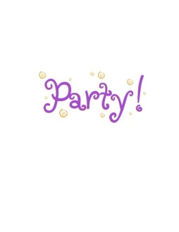 Confetti Party Letters