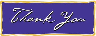 Blue Framed Thank You Script