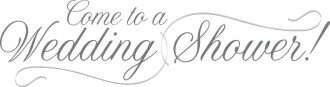 Invitation to a Wedding Shower in Flowing Script