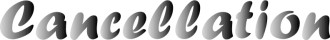 Cancellation Faded letters