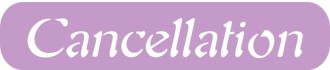 Cancellation in purple rounded Rectangle