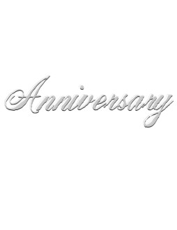 Anniversary Script with Shadow effect