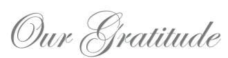 Our Gratitude Fancy Script