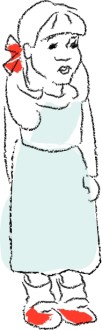 Youth Choir Girl in Blue Dress