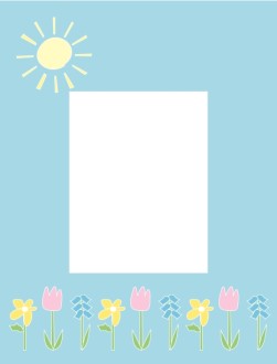 Sun on Top with Flowers on Bottom