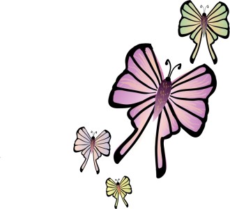 Four Butterflies