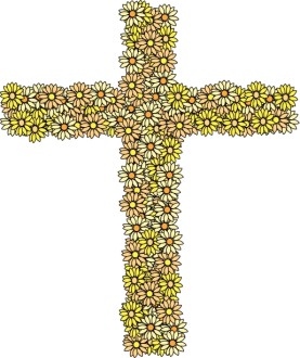 Cross of Yellow Daisies