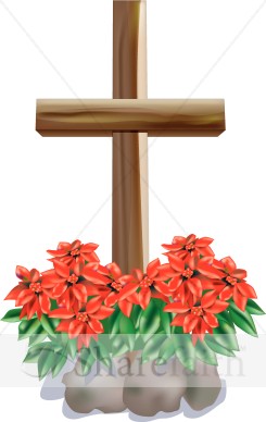 The Cross And Flowers