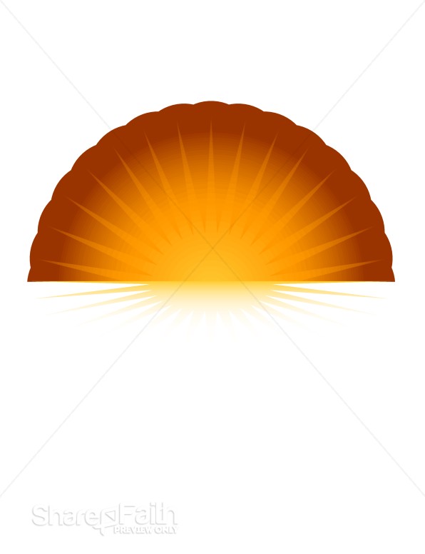 Red and Orange Rising Sun