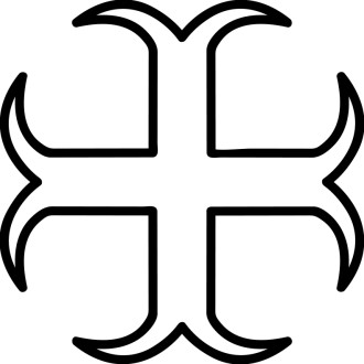 Moline Cross Outline
